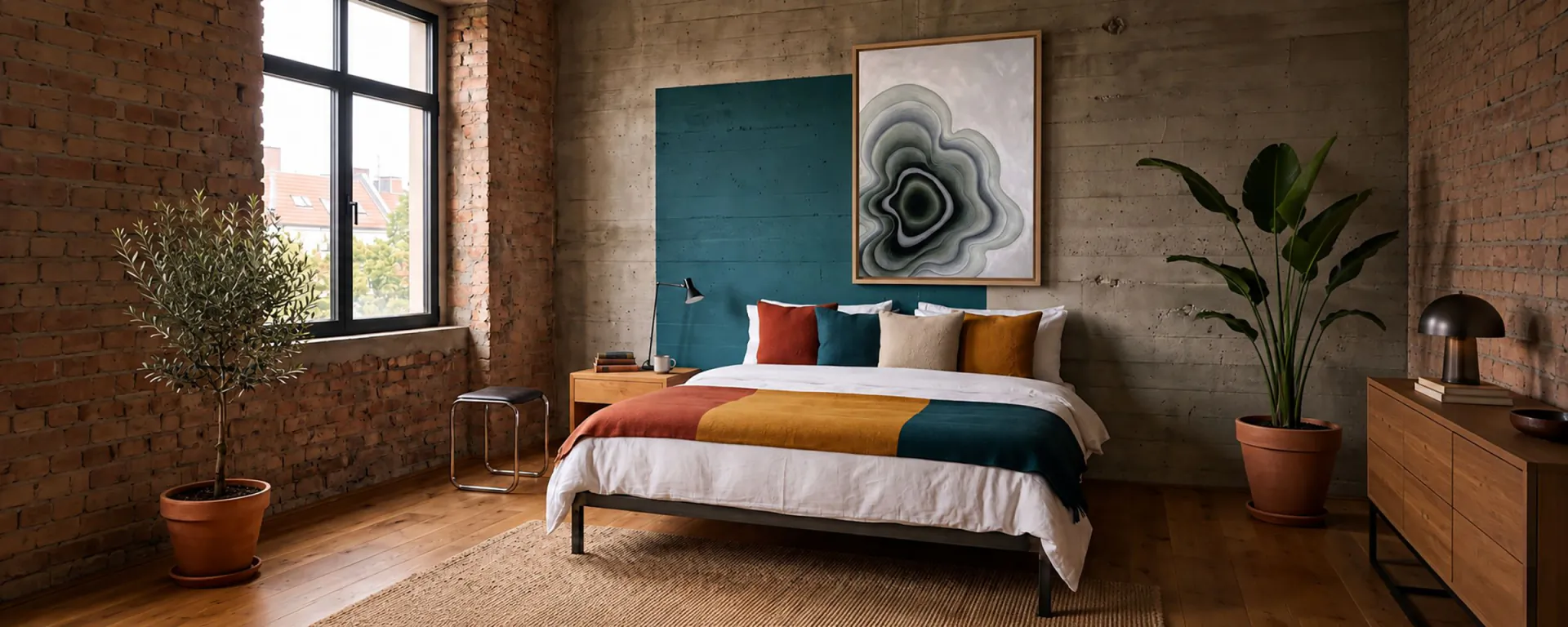 Original wallee artwork in a hotel interior
